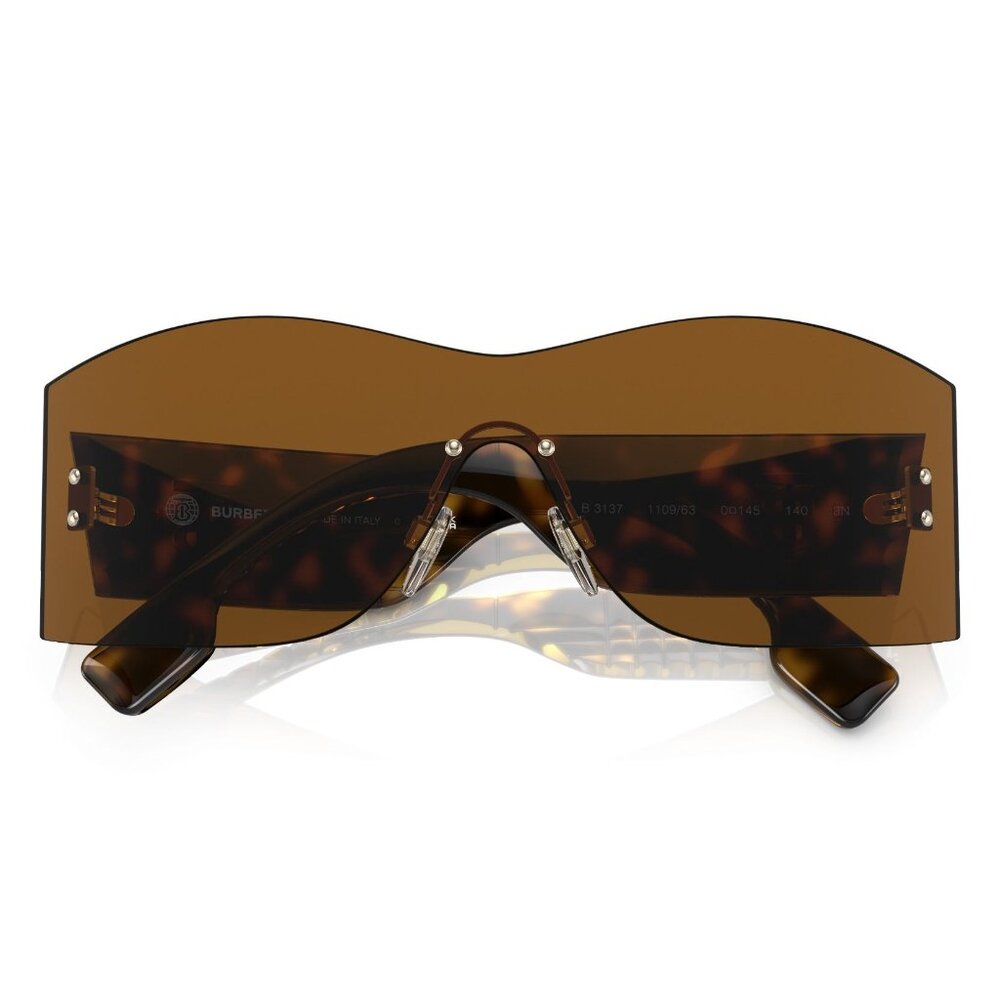 Burberry Sunglasses Bella BE3137 110963 Brown Rimless Shield Sporty NEW - Picture 6 of 15